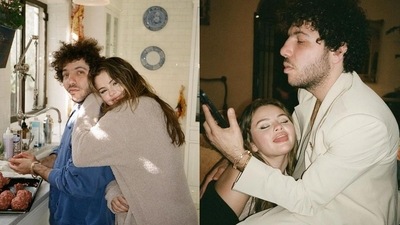 Selena posted a carousel of pictures with her boyfriend captioned “My Best Fwen” with pictures from the couple cooking together and a few nice shots from them getting intimate at an event. 