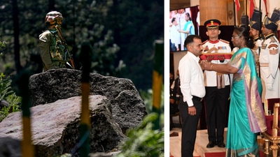 VDG Parshottam Kumar's home, who was recently honoured with Shaurya Chakra, was attacked first.