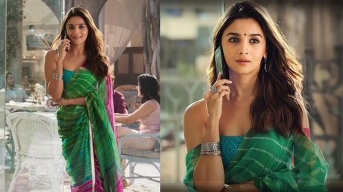 Alia Bhatt rocks a leheriya saree in Rocky Aur Rani Kii Prem Kahaani Alia Bhatt rocks a leheriya saree in Rocky Aur Rani Kii Prem Kahaani