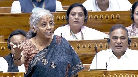 Financial Budget 2024: Finance minister Nirmala Sitharaman will present her seventh Union Budget on Tuesday.(Sansad TV)