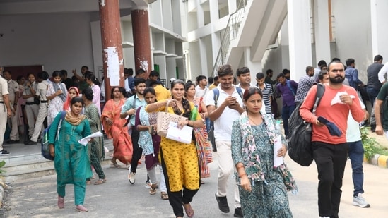 BPSC TRE 3,0 2024: The examination will end today, July 22. (Photo by Santosh Kumar)
