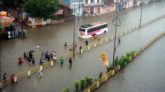 Many places reported severe waterlogging, building collapses and death of civilians during monsoon in Rajasthan this year. (Representational image)