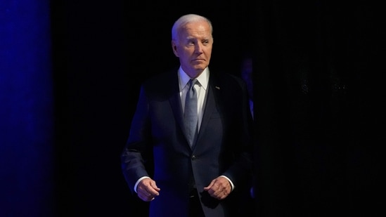 Joe Biden announced that he is dropping out of the race (Photo by Kent Nishimura / AFP)(AFP)