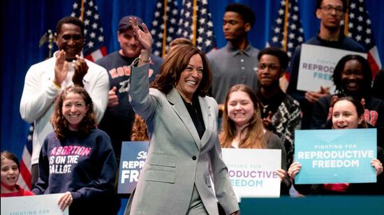 US vice president Kamala Harris. (AFP)