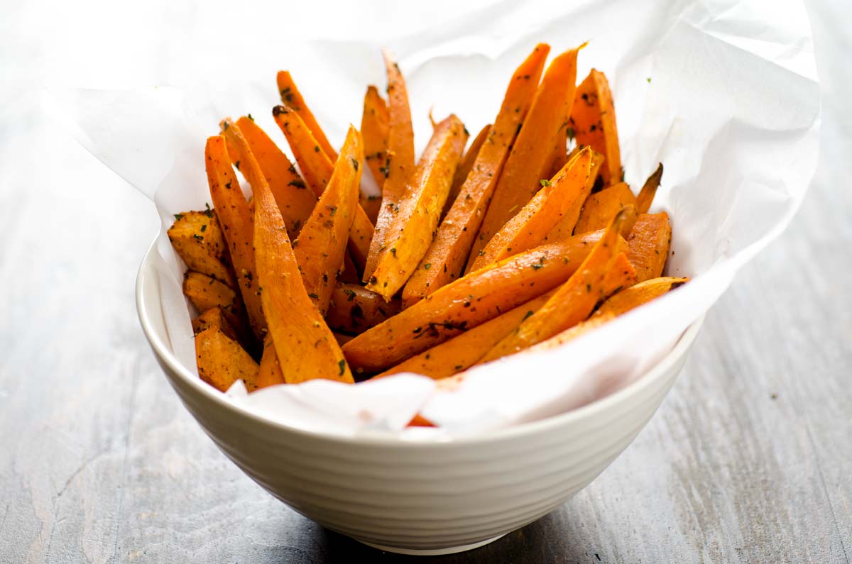 Try baked sweet potato instead of regular fries.