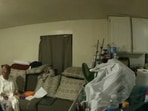 In this image taken from Illinois State Police body camera video, Sonya Massey, second from left, talks with former Sangamon County Sheriff’s Deputy Sean Grayson inside her home in Springfield, Ill., July 6, 2024 (Illinois State Police via AP) In this image taken from Illinois State Police body camera video, Sonya Massey, second from left, talks with former Sangamon County Sheriff’s Deputy Sean Grayson inside her home in Springfield, Ill., July 6, 2024 (Illinois State Police via AP)