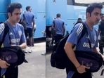 Gautam Gambhir carries a KKR bag on his first training session as India's head coach.(X Images) Gautam Gambhir carries a KKR bag on his first training session as India's head coach.(X Images)