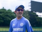 Indian men's cricket team head coach Gautam Gambhir during a training session ahead of the first T20 match against Sri Lanka. Indian men's cricket team head coach Gautam Gambhir during a training session ahead of the first T20 match against Sri Lanka.