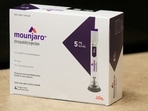 FILE PHOTO: A box of Mounjaro, a tirzepatide injection drug used for treating type 2 diabetes and made by Lilly is seen at Rock Canyon Pharmacy in Provo, Utah, U.S. March 29, 2023. REUTERS/George Frey/File Photo