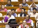 Union Finance Minister Nirmala Sitharaman presents the Union Budget 2024-25 in the Lok Sabha. Union Finance Minister Nirmala Sitharaman presents the Union Budget 2024-25 in the Lok Sabha.