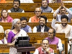 Union Finance Minister Nirmala Sitharaman presented the Union Budget 2024-25 in the Lok Sabha, introducing 3 employment incentives for first timers, job creation and employer benefits as well (PTI Photo)(PTI07_23_2024_000104A) Union Finance Minister Nirmala Sitharaman presented the Union Budget 2024-25 in the Lok Sabha, introducing 3 employment incentives for first timers, job creation and employer benefits as well (PTI Photo)(PTI07_23_2024_000104A)