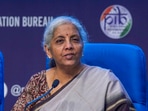Nirmala Sitharaman addresses a post-Budget press conference. 