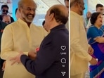 Rajinikanth meets MA Yusuff Ali in Kerala. Rajinikanth meets MA Yusuff Ali in Kerala.