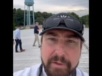 Rep. Eli Crane inspects roof from where Trump shooter opened fire (@RepEliCrane/X) Rep. Eli Crane inspects roof from where Trump shooter opened fire (@RepEliCrane/X)