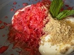 Add shaved watermelon to yoghurt(instagram)