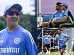 India team had first training session in Pallakele on Tuesday ahead of T20I series against Sri Lanka India team had first training session in Pallakele on Tuesday ahead of T20I series against Sri Lanka
