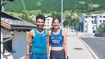 Avinash Sable and Parul Chaudhary after training at St. Moritz, Switzerland (SAI) Avinash Sable and Parul Chaudhary after training at St. Moritz, Switzerland (SAI)