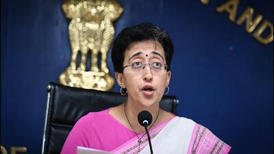 Atishi speaks after the budget. (Sanchit Khanna/HT) Atishi speaks after the budget. (Sanchit Khanna/HT)