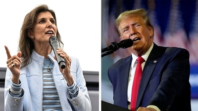 Nikki Haley, in her address after losing the New Hampshire Republican primary, stated: “Most Americans do not want a rematch between Biden and Trump.” (AP) Nikki Haley, in her address after losing the New Hampshire Republican primary, stated: “Most Americans do not want a rematch between Biden and Trump.” (AP)