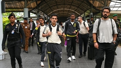 Gautam Gambhir leads the way as Team India reaches Sri Lanka for a white-ball series. (SLC) Gautam Gambhir leads the way as Team India reaches Sri Lanka for a white-ball series. (SLC)