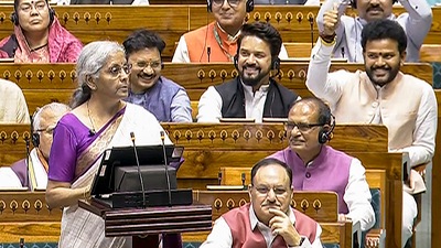 Union Finance Minister Nirmala Sitharaman presented the Union Budget 2024-25 in the Lok Sabha, introducing 3 employment incentives for first timers, job creation and employer benefits as well (PTI Photo)(PTI07_23_2024_000104A) (PTI) Union Finance Minister Nirmala Sitharaman presented the Union Budget 2024-25 in the Lok Sabha, introducing 3 employment incentives for first timers, job creation and employer benefits as well (PTI Photo)(PTI07_23_2024_000104A) (PTI)