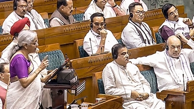 Union Finance Minister Nirmala Sitharaman presents the Union Budget 2024-25 in the Lok Sabha on July 23. (PTI) Union Finance Minister Nirmala Sitharaman presents the Union Budget 2024-25 in the Lok Sabha on July 23. (PTI)