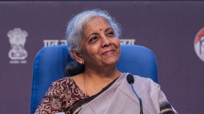 Nirmala Sitharaman addresses a post-Budget press conference. (PTI)