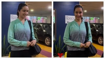 Always a relatable style icon, Shraddha Kapoor's gym outfit is cozy with a splash of pastel colours. Gym outfits are synonymous with form-fitting. Her choice of pastel gym look adds a refreshing twist to the typical workout wear, making her gym outfit both adorable and practical. (Instagram/@varinderchawla) Always a relatable style icon, Shraddha Kapoor's gym outfit is cozy with a splash of pastel colours. Gym outfits are synonymous with form-fitting. Her choice of pastel gym look adds a refreshing twist to the typical workout wear, making her gym outfit both adorable and practical. (Instagram/@varinderchawla)