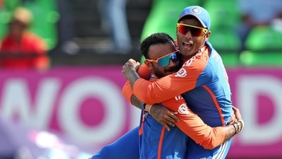 India's Axar Patel and Suryakumar Yadav celebrate (BCCI-X) India's Axar Patel and Suryakumar Yadav celebrate (BCCI-X)