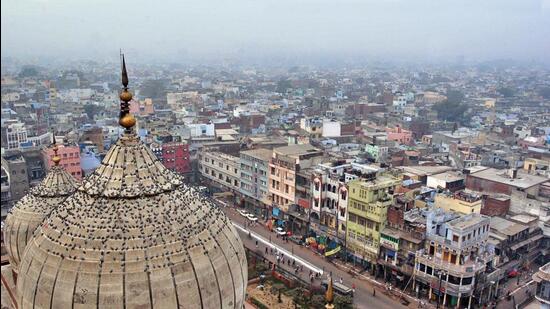 A view of Chandni Chowk. (HT Archive)