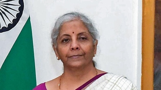 Union Minister of Finance and Corporate Affairs Nirmala Sitharaman carrying the Budget tablet (ANI) (President of India-X)