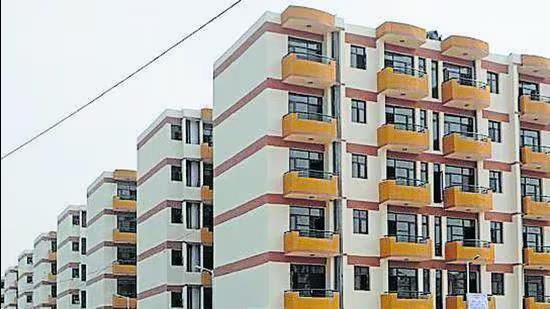 In December 2023, Chandigarh administrator Banwarilal Purohit had stated that authorities were reconsidering need-based changes in about 60,000 CHB flats and would frame a policy accordingly, but seven months on, nothing seems to have materialised. (HT Photo)