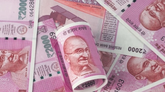 The rupee declined to 83.69 to the dollar. (Getty Images/iStockphoto)