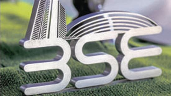 Signage of the Bombay Stock Exchange in Mumbai. (Bloomberg Photo)