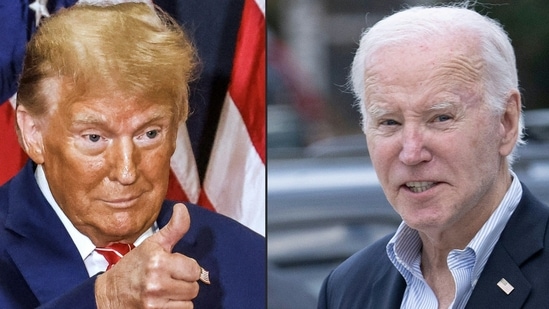 Trump calls for investigation to find out if White House covered up Biden’s health decline (Photo by TANNEN MAURY and Brendan Smialowski / AFP)(AFP)