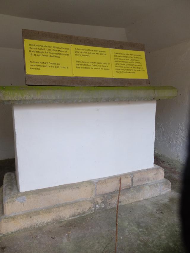 The tomb at the Cabells. the lords of the manor of Buckfastleigh. (Courtesy Mark Lakeman)