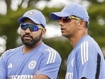 Rohit Sharma and former coach Rahul Dravid Rohit Sharma and former coach Rahul Dravid