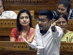 Trinamool Congress (TMC) MP Abhishek Banerjee speaks in the Lok Sabha during the Monsoon Session of the Parliament, in New Delhi on Wednesday. (ANI Photo/SansadTV) Trinamool Congress (TMC) MP Abhishek Banerjee speaks in the Lok Sabha during the Monsoon Session of the Parliament, in New Delhi on Wednesday. (ANI Photo/SansadTV)