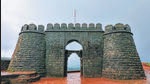 Vishalgad Fort entrance in Maharashtra. After violence near Vishalgad Fort, four-member committee formed by state government’s ministry of minority affairs and Waqf will visit dargah at Vishalgad and mosque at Gajapur. (Shutterstock) Vishalgad Fort entrance in Maharashtra. After violence near Vishalgad Fort, four-member committee formed by state government’s ministry of minority affairs and Waqf will visit dargah at Vishalgad and mosque at Gajapur. (Shutterstock)