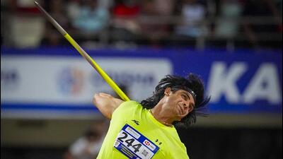 Neeraj Chopra. (PTI) Neeraj Chopra. (PTI)