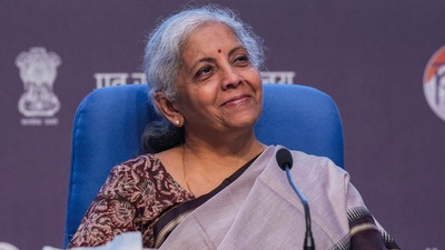 Nirmala Sitharaman addresses a post-Budget press conference. (PTI) Nirmala Sitharaman addresses a post-Budget press conference. (PTI)