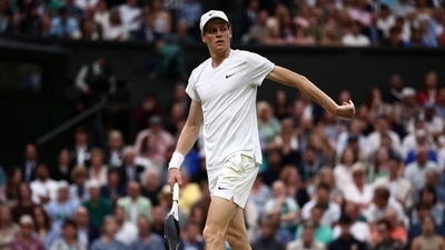 Italy's Jannik Sinner during Wimbledon 2024 (AFP)