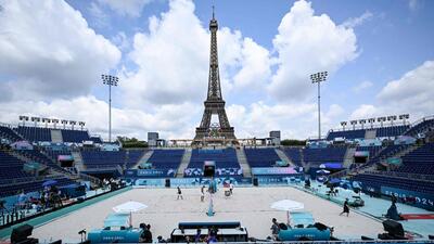 The Eiffel Tower Stadium in Paris ahead of the Paris 2024 Olympic Games. (AFP) The Eiffel Tower Stadium in Paris ahead of the Paris 2024 Olympic Games. (AFP)