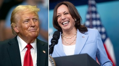 Donald Trump donated to Kamala Harris’ re-election campaign in the past, as per reports (Photo by BILL PUGLIANO / GETTY IMAGES NORTH AMERICA / Getty Images via AFP, photo by SAUL LOEB / AFP) Donald Trump donated to Kamala Harris’ re-election campaign in the past, as per reports (Photo by BILL PUGLIANO / GETTY IMAGES NORTH AMERICA / Getty Images via AFP, photo by SAUL LOEB / AFP)