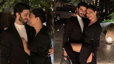 Sushmita Sen with then-boyfriend Rohman Shawl in throwback pictures. Sushmita Sen with then-boyfriend Rohman Shawl in throwback pictures.