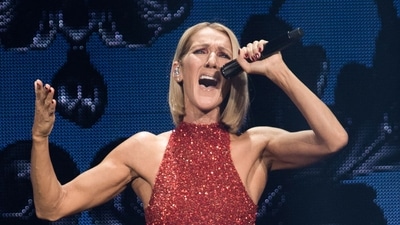 Celine Dion during one of her stage performances in 2019. (AFP) Celine Dion during one of her stage performances in 2019. (AFP)
