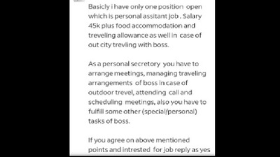 Snapshot of one of the screenshots of the hiring managers that the woman received. (X/@_dinatweets_) Snapshot of one of the screenshots of the hiring managers that the woman received. (X/@_dinatweets_)