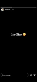Lionel Messi reacted on Instagram story. Lionel Messi reacted on Instagram story.