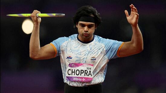 India's primary gold medal hope Neeraj Chopra. (REUTERS)