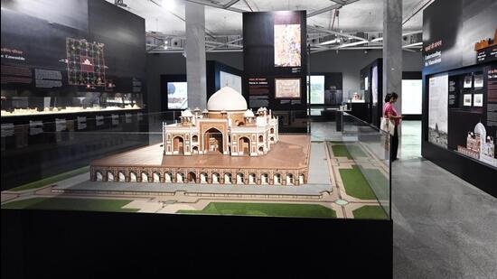 The museum is a facility of the Archaeological Survey of India but has been designed and built by the Aga Khan Trust for Culture (AKTC) — at the culmination of 25 years of conservation effort at the 300-acre Humayun’s Tomb, Sunder Nursery and Nizamuddin Basti area of Delhi, as part of which over 60 monuments have been conserved. (Sanjeev Verma/HT Photo)